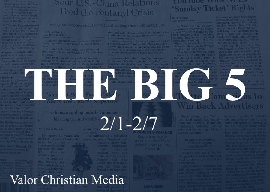 The Big 5: The Top Five News Stories this Week(2/10-2/17)