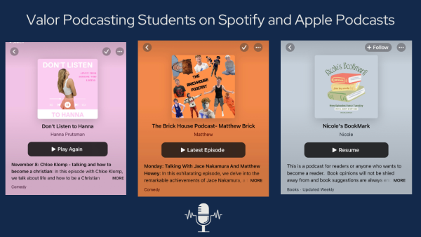 Valor Podcasting Student Podcasts